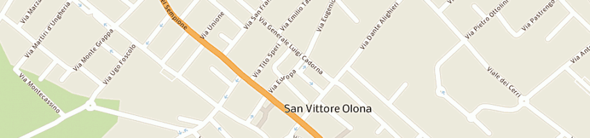 Mappa della impresa rassegna contemporanei d'arredo dei flli diotti snc di diotti a e r a SAN VITTORE OLONA