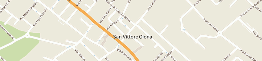 Mappa della impresa l'ombrellone viaggi srl a SAN VITTORE OLONA