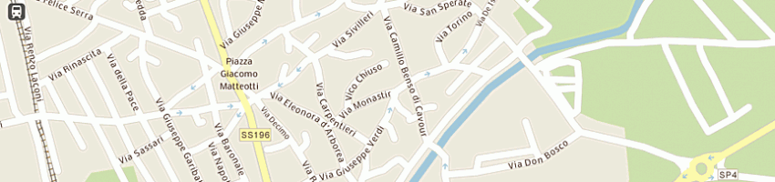 Mappa della impresa tipografia atlante di angelo serci a VILLASOR