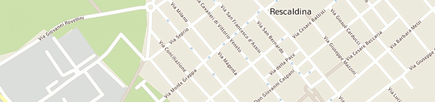 Mappa della impresa vignati giovanni a RESCALDINA