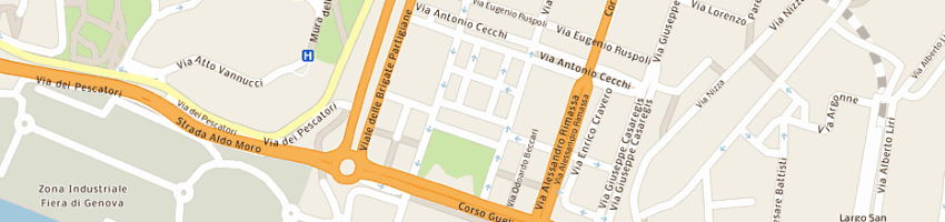 Mappa della impresa paperino di perri antonio e c sas a GENOVA