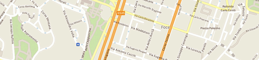 Mappa della impresa lnf service sas a GENOVA
