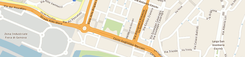 Mappa della impresa cafe' bisquit di canevello franco a GENOVA