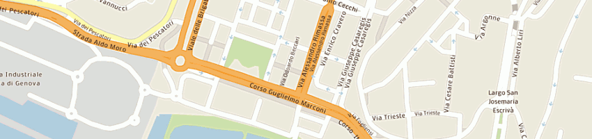 Mappa della impresa ovram srl organizzazione vendita ricambi di auto metalli a GENOVA