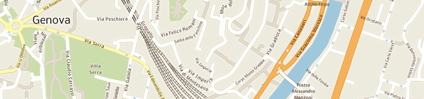 Mappa della impresa miscio rappresentanze sas a GENOVA