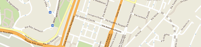 Mappa della impresa banchero sandra a GENOVA