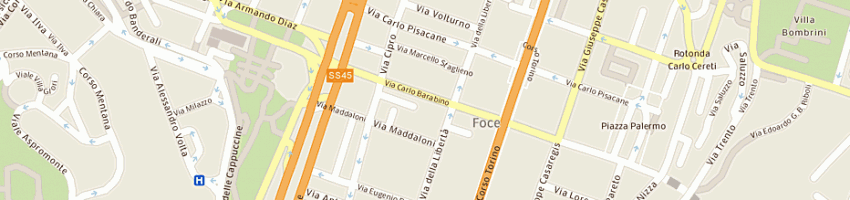 Mappa della impresa barocci drs fantino dra a GENOVA