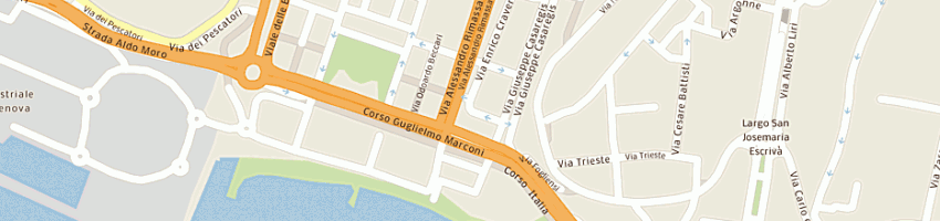Mappa della impresa rosa d eventi snc di giulia chiara servadei e gozzi alessandra a GENOVA