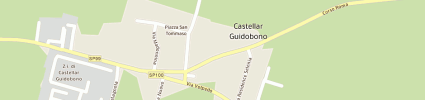 Mappa della impresa municipio a CASTELLAR GUIDOBONO