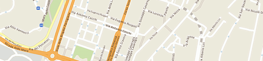 Mappa della impresa mogeco srl a GENOVA