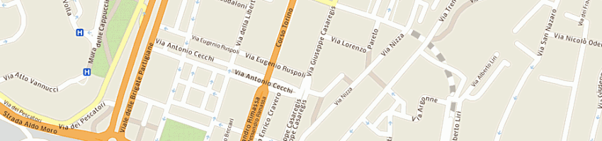 Mappa della impresa rimassa adriano e c (sas) a GENOVA