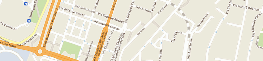 Mappa della impresa carrozzeria mario di mario carotti e c - societa' in nome collettivo a GENOVA