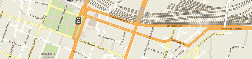 Mappa della impresa luchy bar di nunziata polaro snc a GENOVA