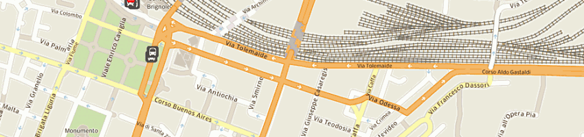 Mappa della impresa amministrazioni d'angelo di d'angelo pierluigi e c a GENOVA