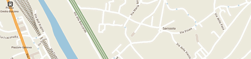 Mappa della impresa della casa giordano a BUSALLA