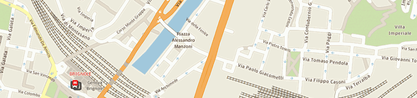 Mappa della impresa santerini e traverso sas di domenico traverso e c a GENOVA