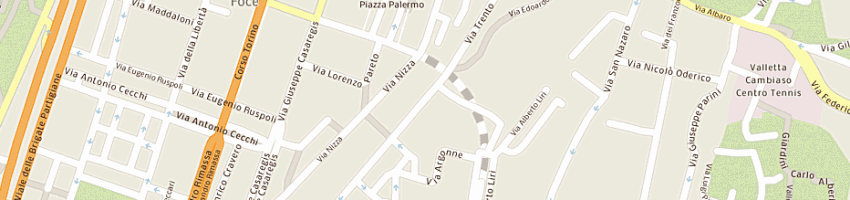 Mappa della impresa fava gian carlo srl a GENOVA