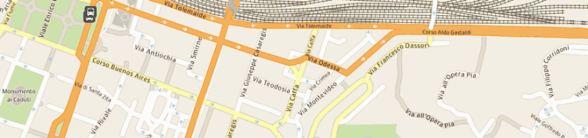 Mappa della impresa turtula fabrizio a GENOVA