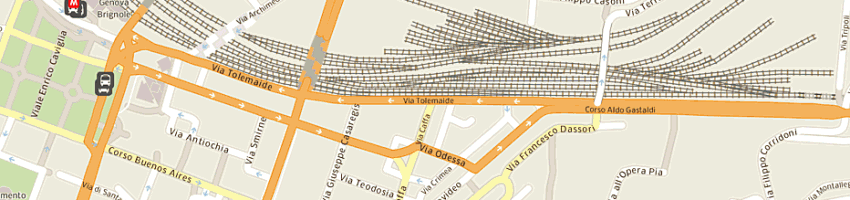 Mappa della impresa l'artigiano snc di carlino andrea e c a GENOVA