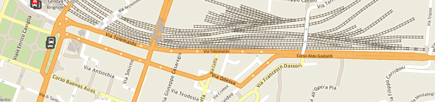 Mappa della impresa elfi bar - societa' a responsabilita' limitata a GENOVA