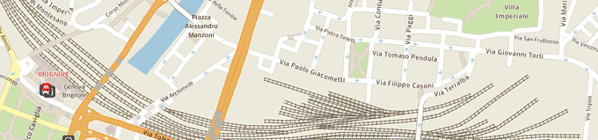 Mappa della impresa briozzo monica a GENOVA