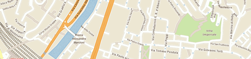 Mappa della impresa pizzeria sorelle diozzi a GENOVA