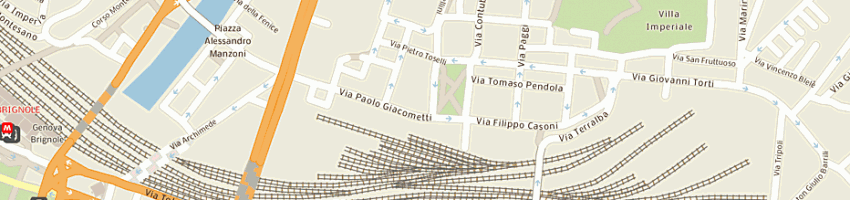 Mappa della impresa le rose altamoda corsi di taglio e cucito abiti su misura a GENOVA