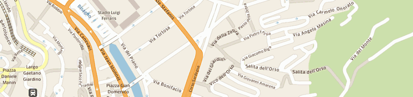 Mappa della impresa olivieri fabio a GENOVA
