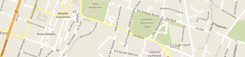 Mappa della impresa avice g tabaccheria a GENOVA