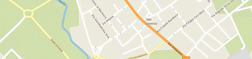Mappa della impresa paper service di vegetti piergiorgio e c sas a PARABIAGO
