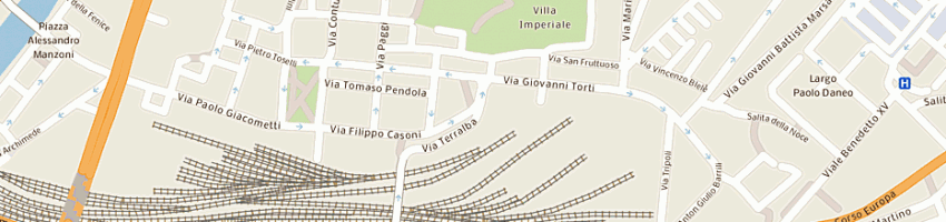 Mappa della impresa vegia terralba societa' in nome collettivo di arancino mara e bellone giuseppe a GENOVA
