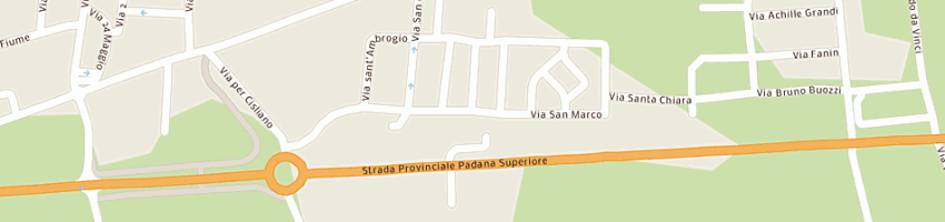 Mappa della impresa panificio pezzucchi srl a VITTUONE