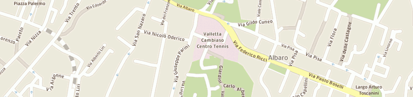 Mappa della impresa athletic club - genova a GENOVA