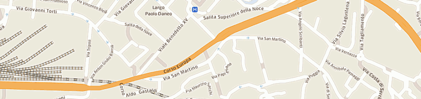 Mappa della impresa le spose di carol snc di lasuschi carla e c a GENOVA