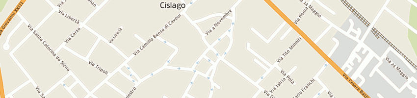 Mappa della impresa cable project a CISLAGO