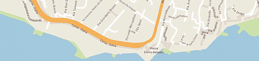 Mappa della impresa pescetto federico a GENOVA