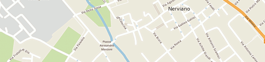 Mappa della impresa pisoni graziano a NERVIANO