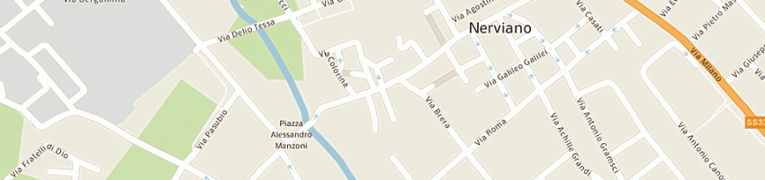Mappa della impresa carpenteria borsani di borsani aurelio e c sas a NERVIANO