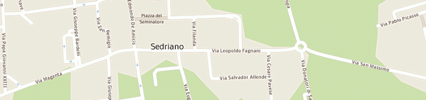 Mappa della impresa auto b snc di giuseppe briguglio e c a SEDRIANO