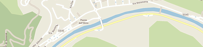 Mappa della impresa polisportiva molassana bocce a GENOVA