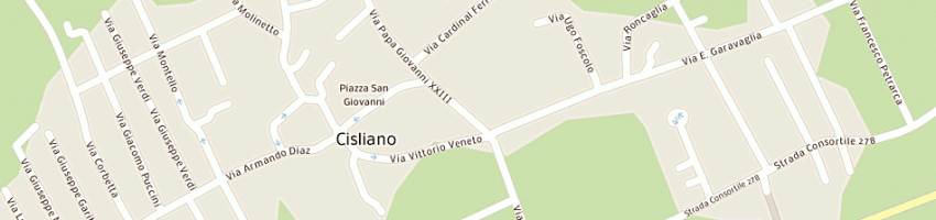 Mappa della impresa l'autofficina snc di mastrangelo e c a CISLIANO