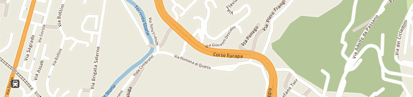 Mappa della impresa azzurro 3 srl a GENOVA