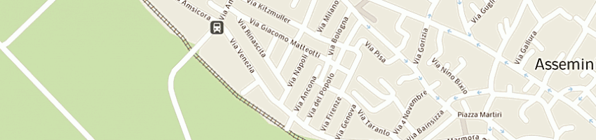 Mappa della impresa piras gina a CAGLIARI