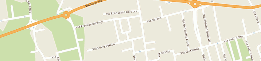 Mappa della impresa ubbiali pietro a BAREGGIO