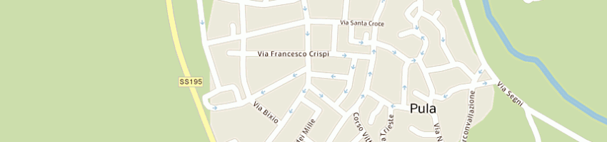 Mappa della impresa pegaso immobiliare di aresu costante a PULA