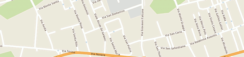 Mappa della impresa panificio panipast sas di morelli salvatore e c a BAREGGIO