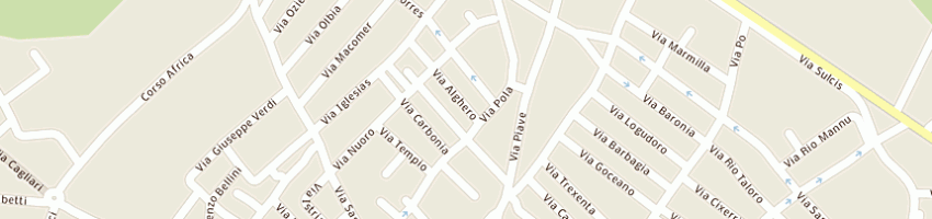 Mappa della impresa la bottega di v autiero e c (snc) a CAGLIARI