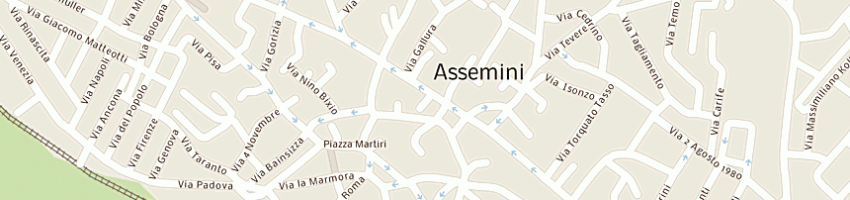 Mappa della impresa serra gianmarco a ASSEMINI