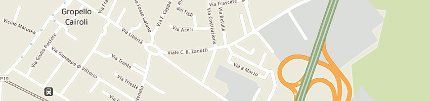 Mappa della impresa spina francesco a GROPELLO CAIROLI