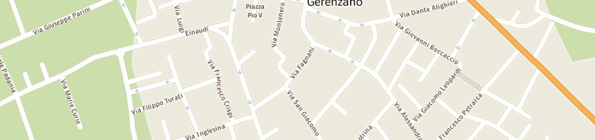 Mappa della impresa loddo gonaria parrucchiera per signora a GERENZANO